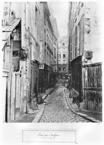 Rue des Anglais, from Boulevard Saint-Germain, Paris, 1858-78 by Charles Marville